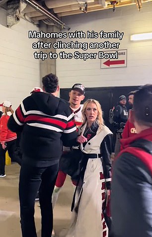 Patrick Mahomes' wife twirled her finger and asked where she should go