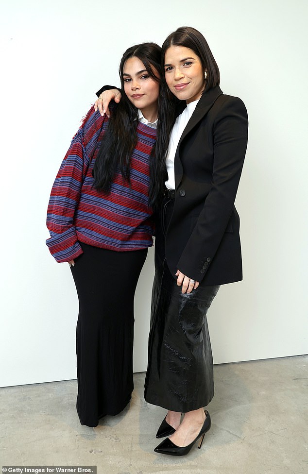 Ariana Greenblatt and America Ferrera reunited after playing mother-daughter duo Gloria and Sasha in the film