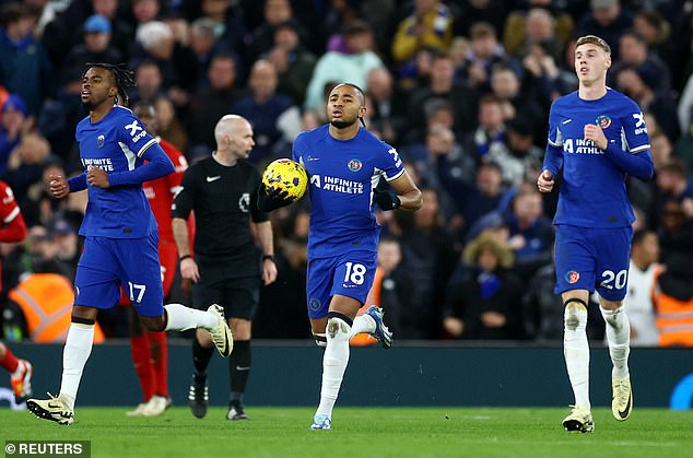 Christopher Nkunku pulled a goal back for Chelsea, but it was far too little too late