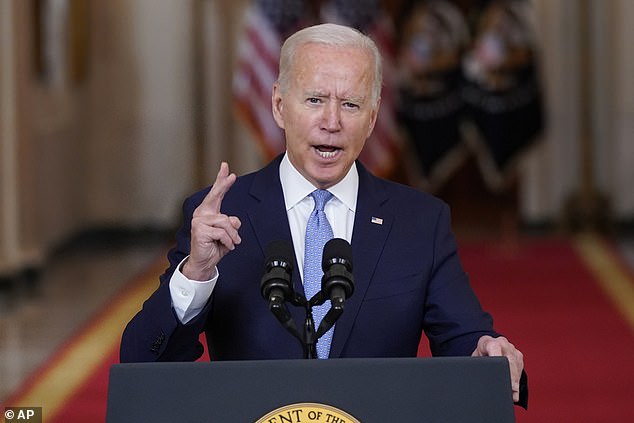 President Joe Biden speaks about the end of the war in Afghanistan on August 31, 2021