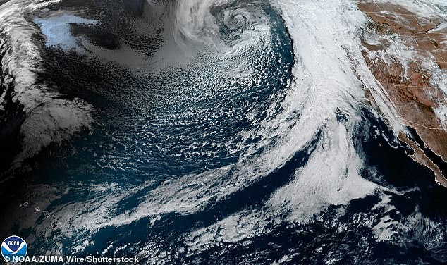 The weather phenomenon is known as 'Pineapple Express' because it brings warm subtropical moisture across the Pacific Ocean from near Hawaii