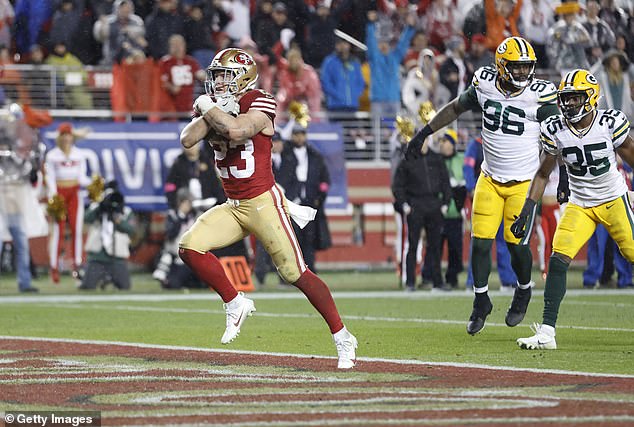 49ers RB Christian McCaffery scored the two touchdowns, including the game winner