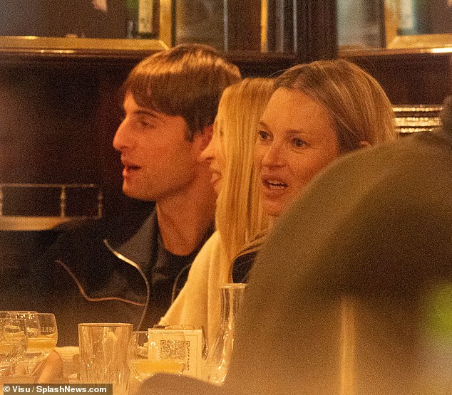 She started her big day by getting food at Brasserie Lipp with her loved ones