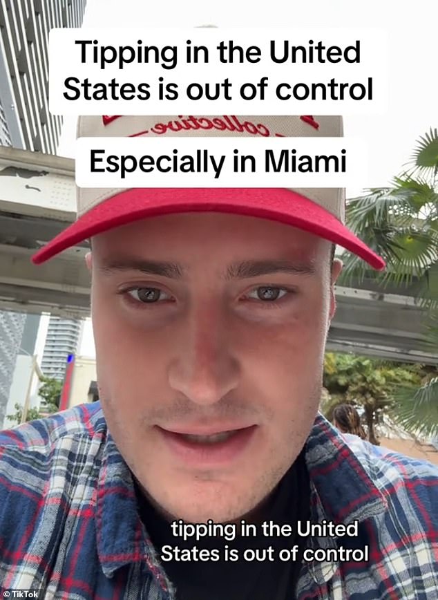 Christian Bonnier, 23, is a Florida entrepreneur who regularly posts his daily life online and has now gone viral for his criticism of tipping culture