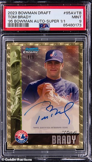 Tom Brady's Montreal Expos Baseball Card