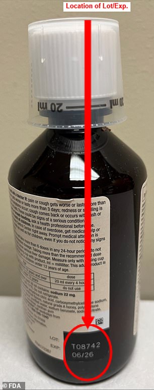 People can find the lot number, which indicates whether their medicine has been recalled, on the back of the bottle