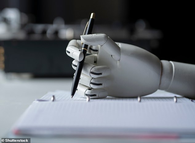 The artificial intelligence program can learn a person's handwriting style and generate text scribbled in what appears to be his hand (file photo)