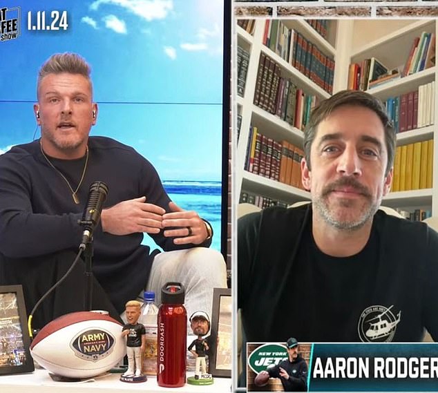 Aaron Rodgers made a surprising comeback on Pat McAfee's show on Thursday afternoon