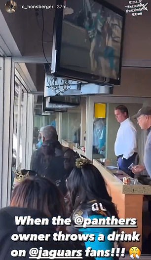 Tepper, 66, was sitting in a luxury suite at EverBank Stadium – home of the Jaguars – when he watched his team draw a clean sheet in a 26-0 loss