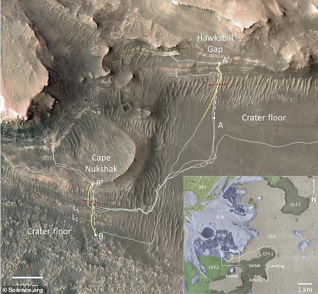 Scientists chose the Jezero crater for the rover's mission because they had previously found water-rich minerals in the basin