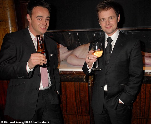 Ant and Dec, now both 48, were in Spain at the time to promote their latest single Stuck On U, and during a rare day off they went to the pub (pictured in 2006)