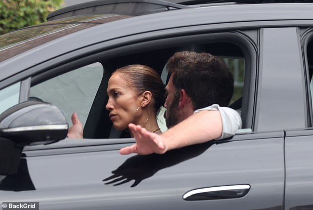 A few months earlier, in September, Jennifer was seen looking very tense as she sat next to Ben in the passenger seat of a car as they drove through Los Angeles.