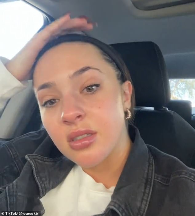 Jourdan Skirha, 29, posted a clip on TikTok detailing her struggle, which resonated with thousands of people