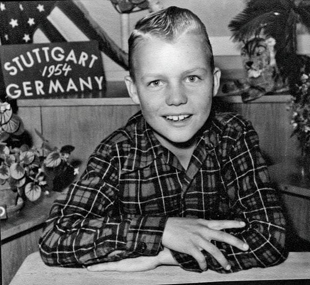 David Soul in 1948, aged five, wearing a shirt made by his mother