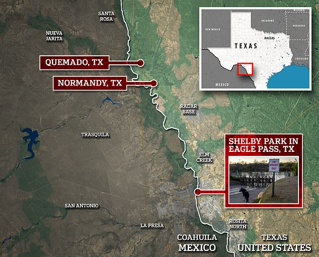 Eagle Pass migrant traffic has just been moved north to Quemado and Normandy, Texas, amid a political standoff between the state of Texas and the federal government.