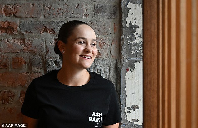 Ash Barty says she won't join the growing group of tennis supermoms back on tour, but she can still be convinced to take the court