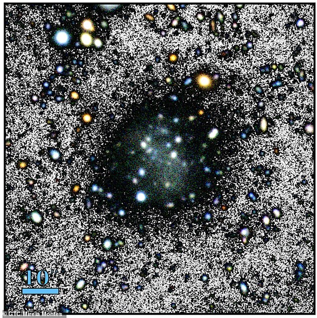 Researchers discovered the dwarf galaxy, called Nube, using data from the Sloan Digital Sky Survey