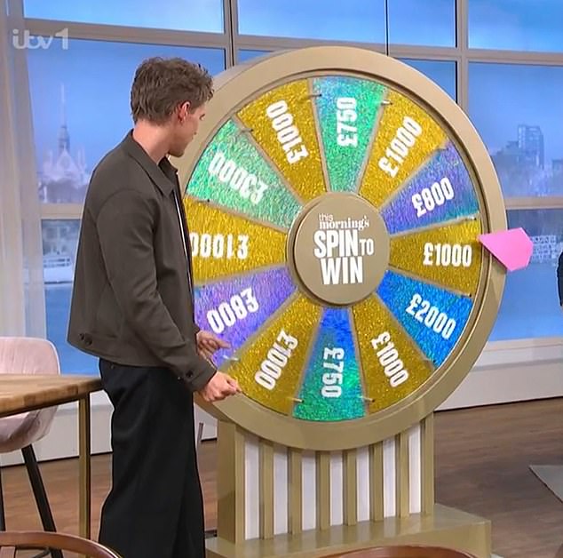 Austin Butler shocked This Morning viewers when he took over the Spin To Win segment on Monday's show