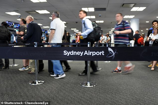 Australia experienced the largest population increase ever last year, with more than 641,000 last year.  The photo shows people arriving at Sydney Airport