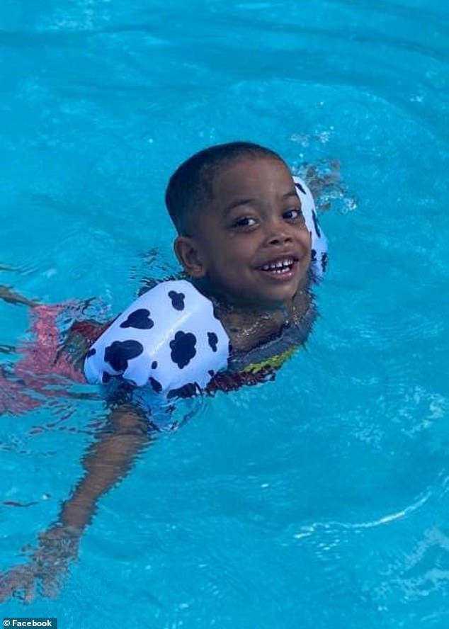 His grandmother said Karter enjoyed being in the water and superheroes