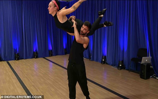 Amanda Abbington and Giovanni Pernice rehearsed last year.  The Sherlock star now says she has left due to PTSD and has demanded footage of her rehearsals