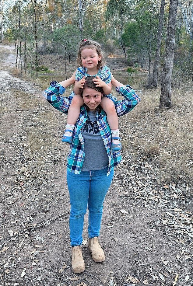 Bindi Irwin paid a sweet tribute to her two-year-old daughter Grace Warrior via social media on Tuesday.  The Wildlife Warrior, 25, shared a photo of herself giving Grace a ride on her shoulders through one of the famous family's rural properties in Queensland