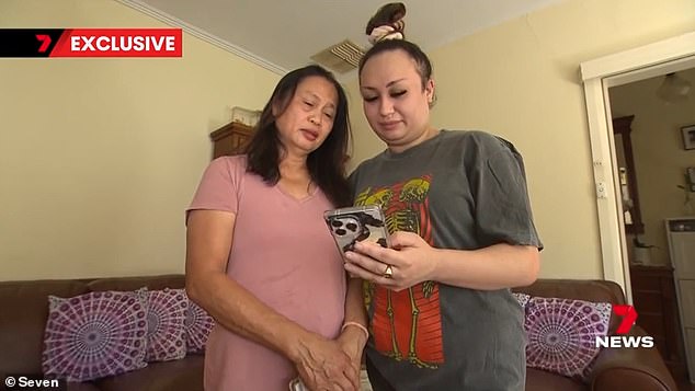 May Zervaas (left) and her daughter Maria (right) worry about the safety of missing Sonnie Nguyen, who stayed with them while studying in Adelaide