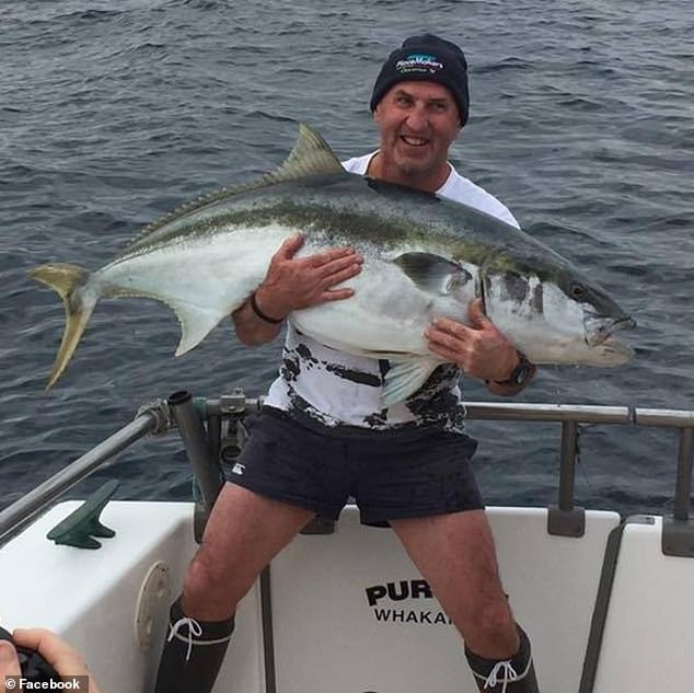 Will Fransen, 61, from Cambridge, New Zealand, spent 24 hours adrift at sea after falling from his 40-foot boat 35 miles offshore while tagging Marlon on January 2