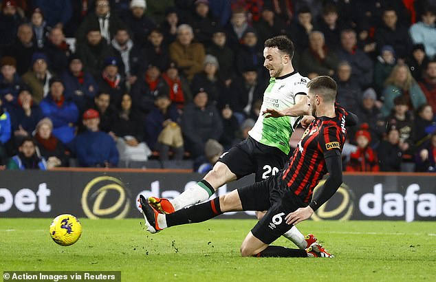 Diogo Jota scored twice as Liverpool ran riot on the south coast to beat Bournemouth 4-0