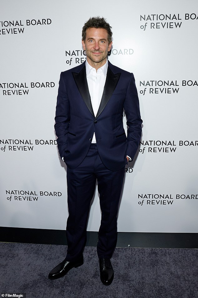 Bradley Cooper, 49, attended the 2024 National Board of Review Gala in New York City on Thursday, where he received the board's Icon Award