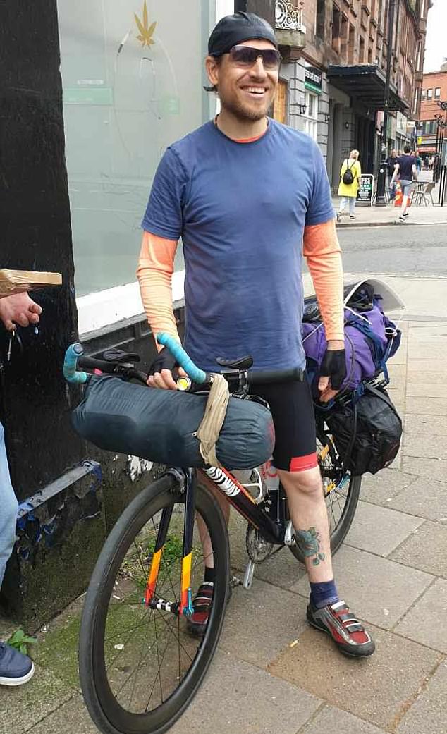 Steven Harper was trying to cycle from Dundee to India when he lost contact with his family near Monaco on November 23