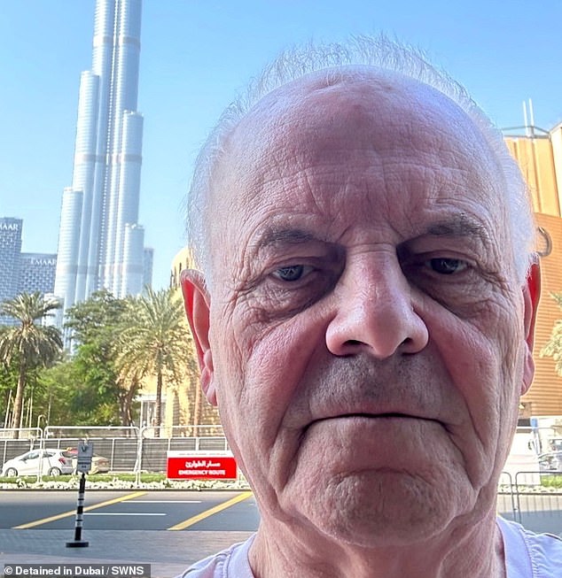 British grandfather Ian MacKeller visited his daughter in Dubai, who lives in the country