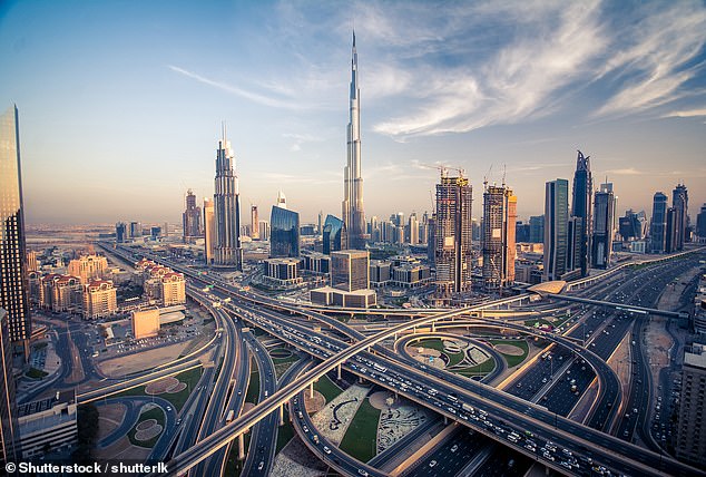 Ian Mackellar traveled to the UAE over the holidays to visit his daughter who had recently moved to the country, and to help look after her young child.  In the photo: Dubai skyline