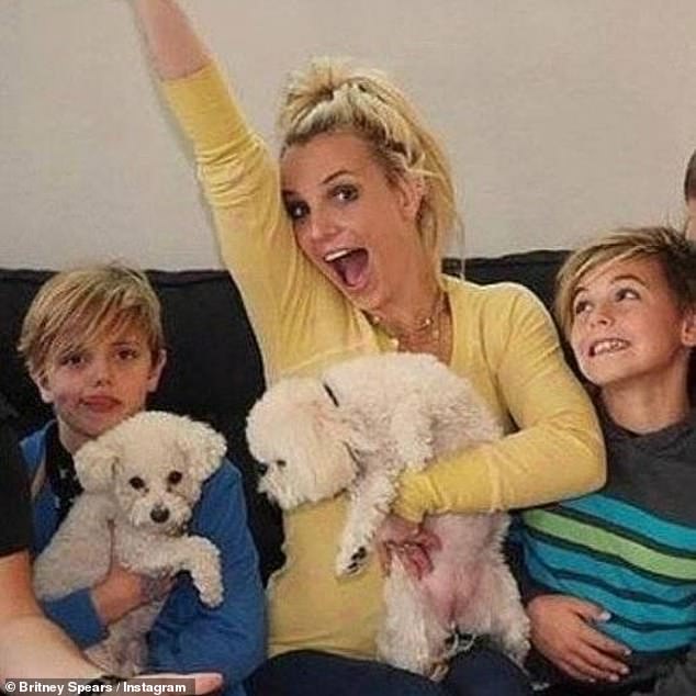 Britney Spears shared three adorable photos of her sons Sean, 18, and Jayden, 17, on her Instagram on New Year's Eve