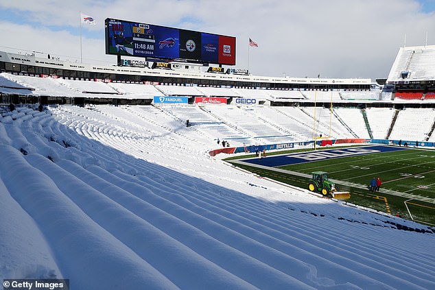 Snow could derail the Buffalo Bills' practice plans ahead of Sunday's game against the Chiefs