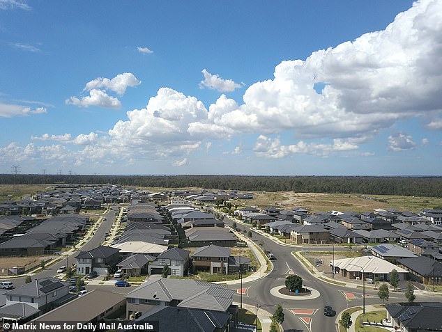 The Jordan Springs East estate, in Sydney's western suburb of Llandilo, is sinking because it was built on an insufficiently stable landfill