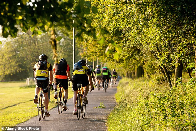 Analysis of almost 380,000 people in Scotland shows that commuting by bike reduces the risk of poor mental health (Stock Image)