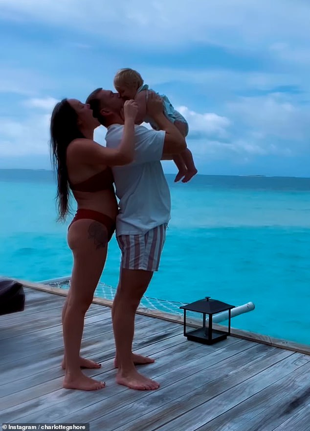 Charlotte Crosby gave fans a sneak peek of a heartwarming moment from her Maldives vacation with fiancé Jake Ankers and their daughter Alba on Friday