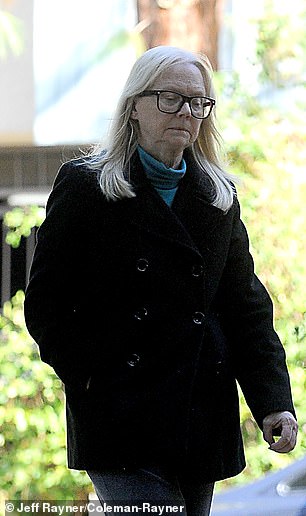 The 74-year-old actress broke cover Tuesday to walk her dog in her Pacific Palisades neighborhood