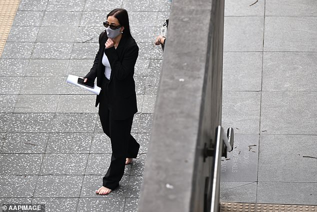 Chelsea Jane Edwards, 28, (pictured) faced the Brisbane Magistrates Court on Tuesday to stand trial on two charges