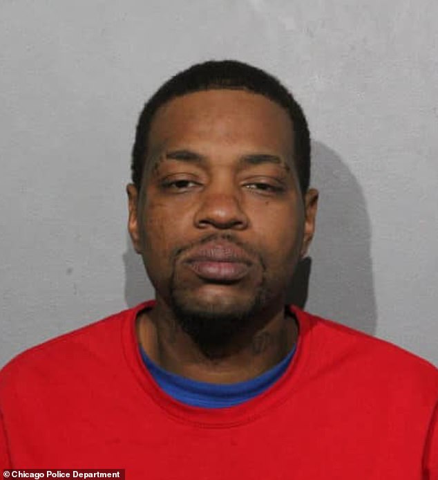 Mijawon Johnson, 36, allegedly punched and stomped the woman on a Chicago train around 1:30 a.m. on January 4 in a frenzied attack