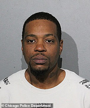 Johnson seen in an earlier mugshot