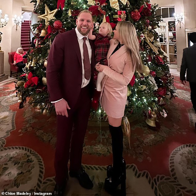 The couple spent Christmas together with their daughter