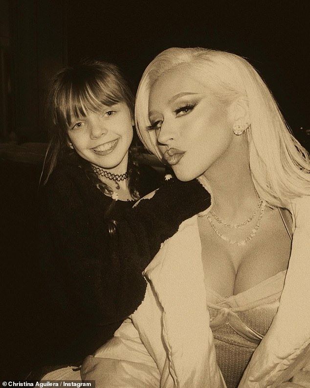 Christina Aguilera was joined backstage by her biggest fan during her Las Vegas residency at the Venetian resort: her nine-year-old daughter Summer Rain