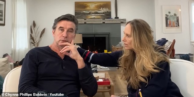 Chynna Phillips and her husband, Billy Baldwin, had a very sassy conversation on camera about how her newfound Christianity has caused a 'rift' in their marriage