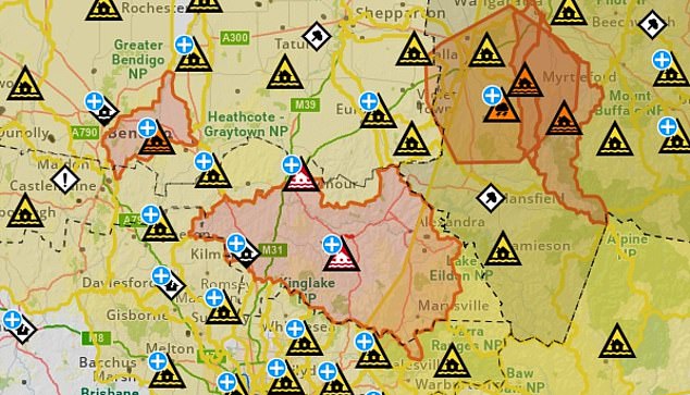 VIC Emergency has issued two evacuation warnings for residents of the Seymour and Yea region, where major flooding is expected