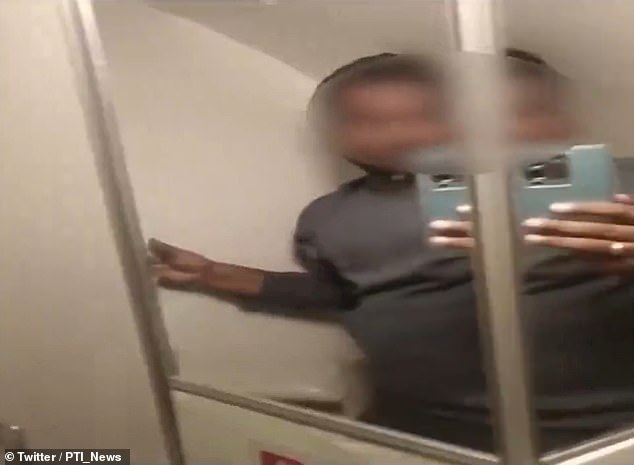 A passenger who was stuck in a plane's tiny toilet for the entire flight revealed he was injured during landing and received no medical attention from crew members