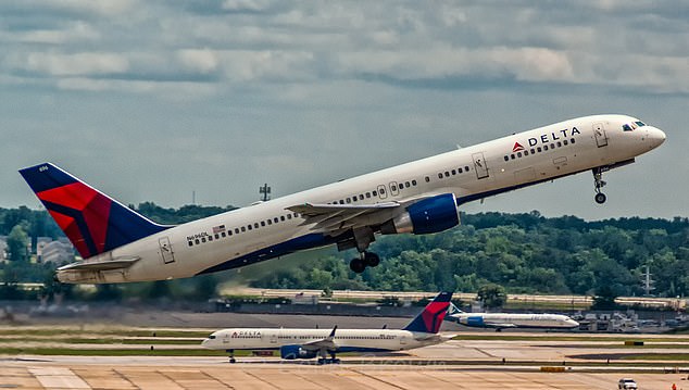 A Delta Air Lines Boeing 757 flying from Atlanta lost its nose band while trying to take off on Saturday