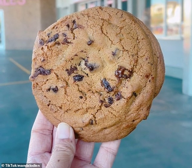 Costco has introduced a giant double chocolate chip cookie to its food court menu