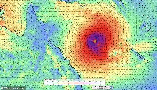 There is a 75 percent chance that a storm brewing over the Coral Sea could develop into Tropical Cyclone Kirrily next Monday (photo)